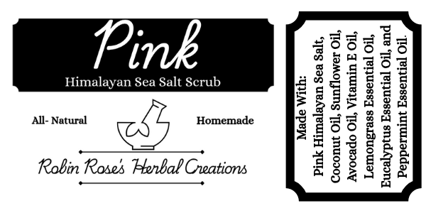 "Pink" Himalayan Sea Salt Scrub- 8 ounces